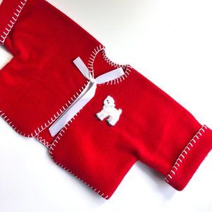Holly Baby Little Red Lamb Coat Super Cute